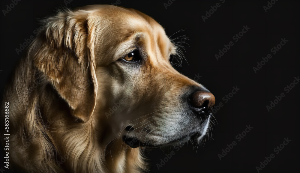 golden retriever portrait