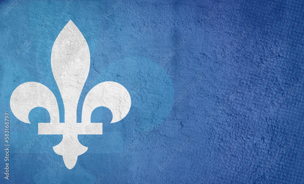 Obraz premium Quebec Province Fleur de Lys emblem abstract background