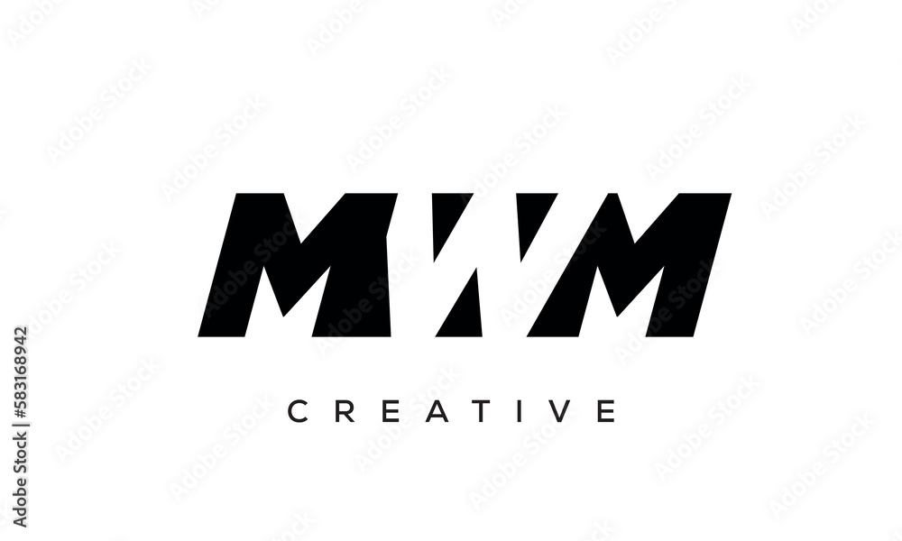 MWM letters negative space logo design. creative typography monogram vector MWM letters negative space logo design. creative typography monogram vector