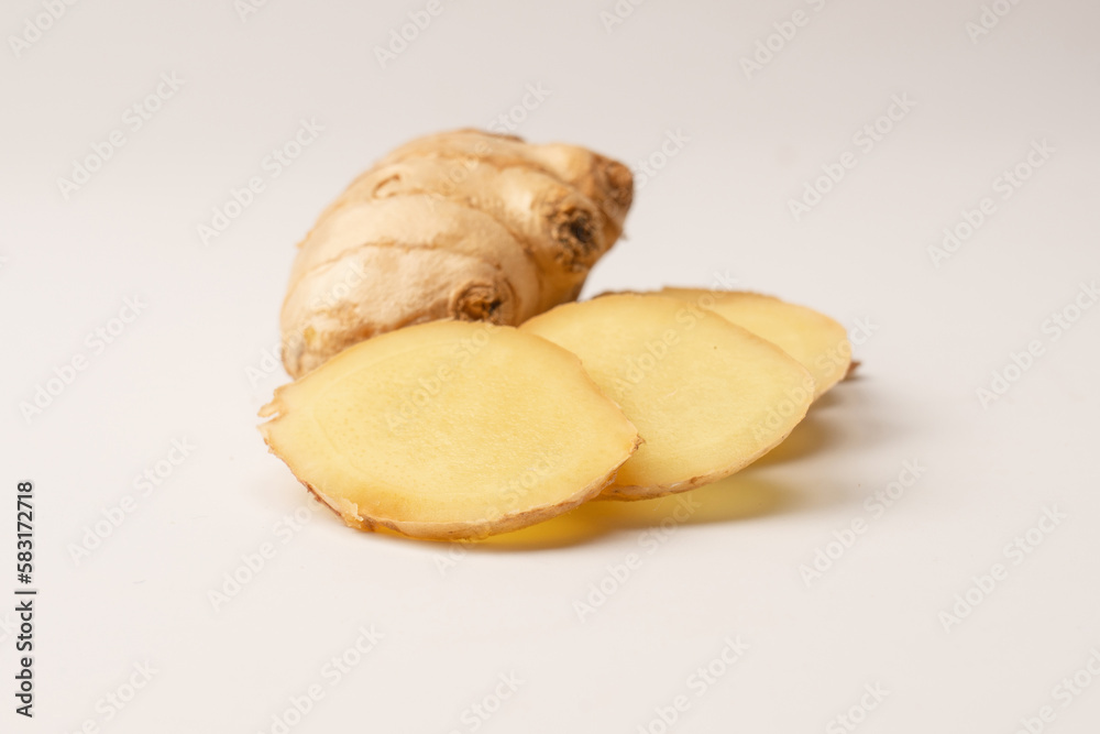 Ginger root isolated on white background. Ginger root isolated on white background.