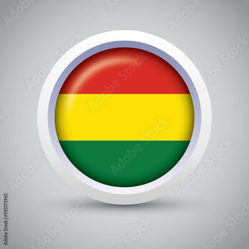Bolivia Flag Glossy Button on Gray Background. Vector Round Flat Icon Free Download Bolivia Flag Glossy Button on Gray Background. Vector Round Flat Icon - GFXLoad
