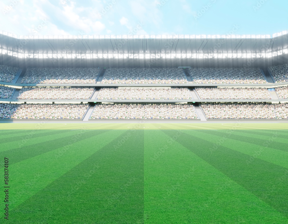 Fototapeta premium Aussie Rules Stadium and Ball