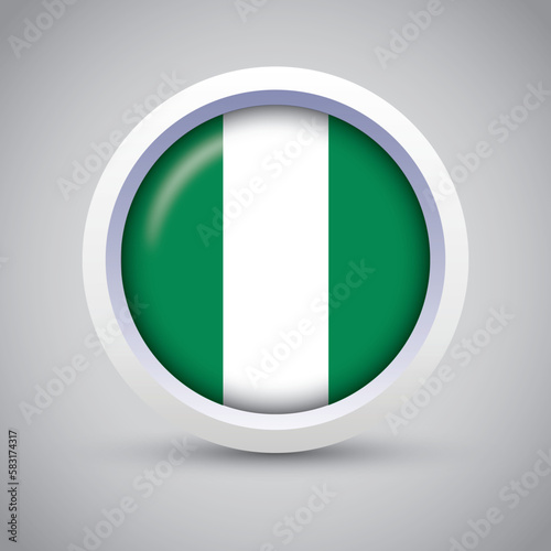 Nigeria Flag Glossy Button on Gray Background. Vector Round Flat Icon Free Download Nigeria Flag Glossy Button on Gray Background. Vector Round Flat Icon - GFXLoad