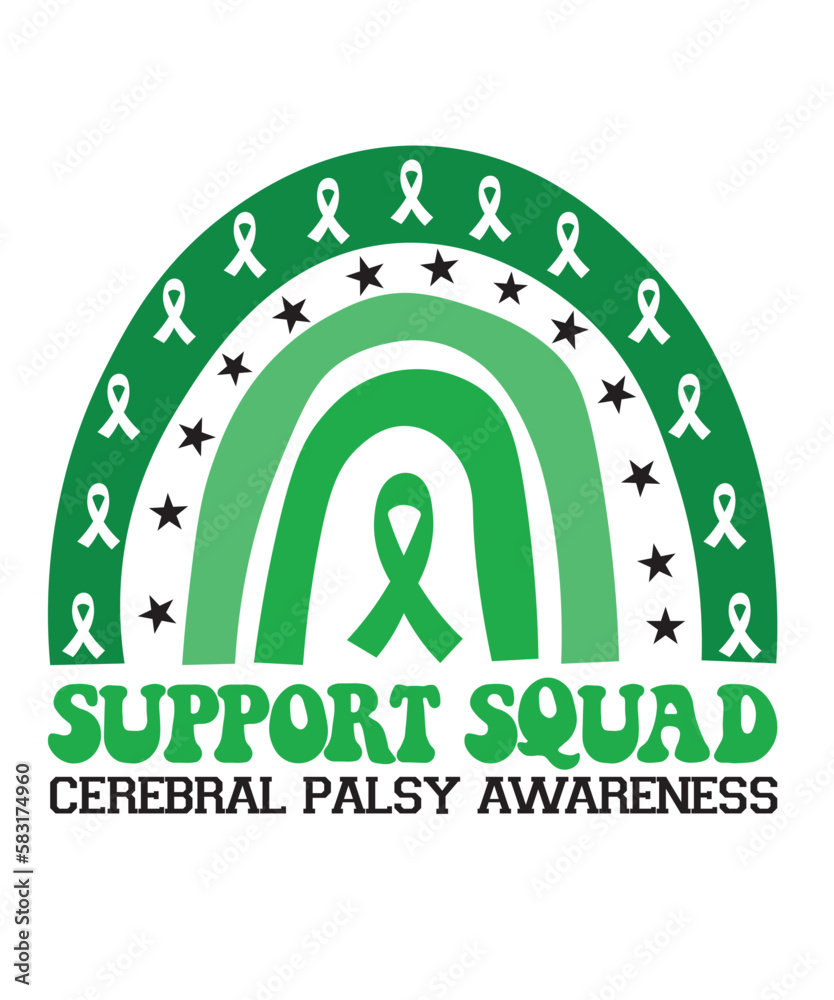 Cerebral Palsy Svg, Mama Of A Cerebral Palsy Warrior Svg, Cerebral Palsy Awareness Svg, CP