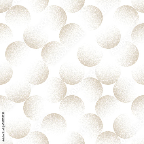 Cute Circles Dotted Seamless Pattern Trend Isolated PNG Stylish Abstract Background. Dot Work Graphic Textile Retro Design Stipple Grainy Continuous Transparent Texture. Half Tone Modern Illustration
