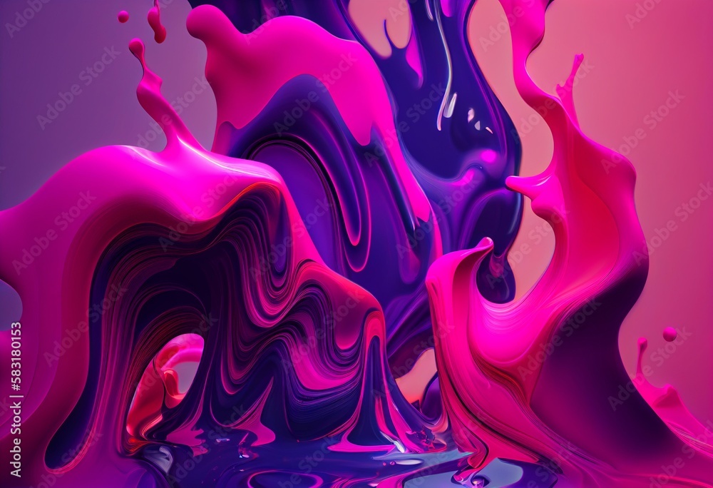 purple, pink, liquid, abstract background Generative AI purple, pink, liquid, abstract background Generative AI
