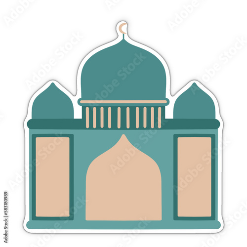 taj mahal vector illustration