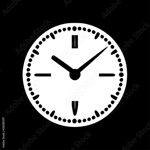 Clock Face - High Quality Vector Logo - Vector illustration ideal for T-shirt graphic