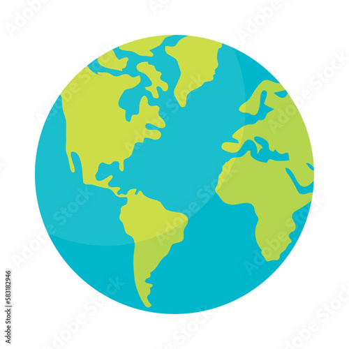Planet earth happy day illustration 