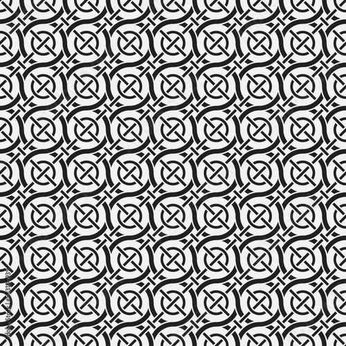 Vector seamless models. Modern stylish texture. Composition from regularly repeating geometrical element. Monochrome, simple. Vector illustrations.