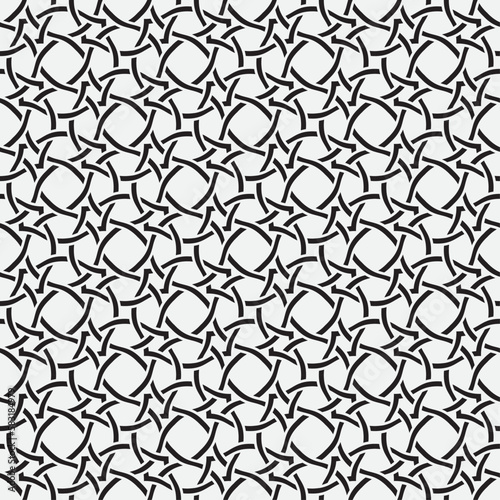 Vector seamless models. Modern stylish texture. Composition from regularly repeating geometrical element. Monochrome, simple. Vector illustrations.