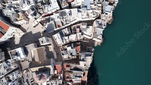 Vista panoramica aerea di Polignano a mare, puglia