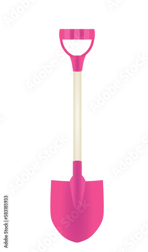 Kids beach showel. vector illustration