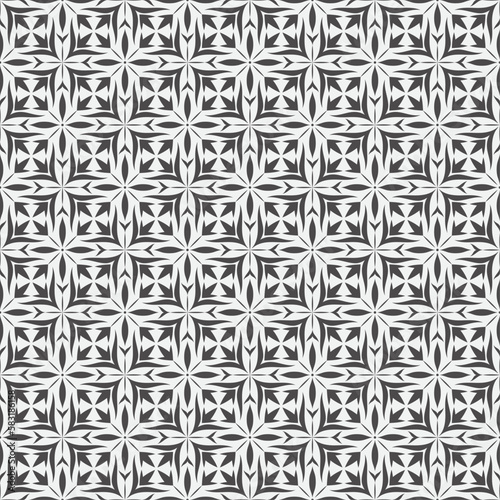 Vector seamless models. Modern stylish texture. Composition from regularly repeating geometrical element. Monochrome, simple. Vector illustrations.