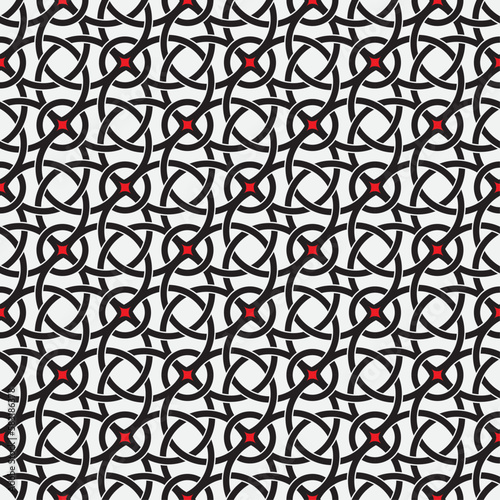 Vector seamless models. Modern stylish texture. Composition from regularly repeating geometrical element. Monochrome, simple. Vector illustrations.