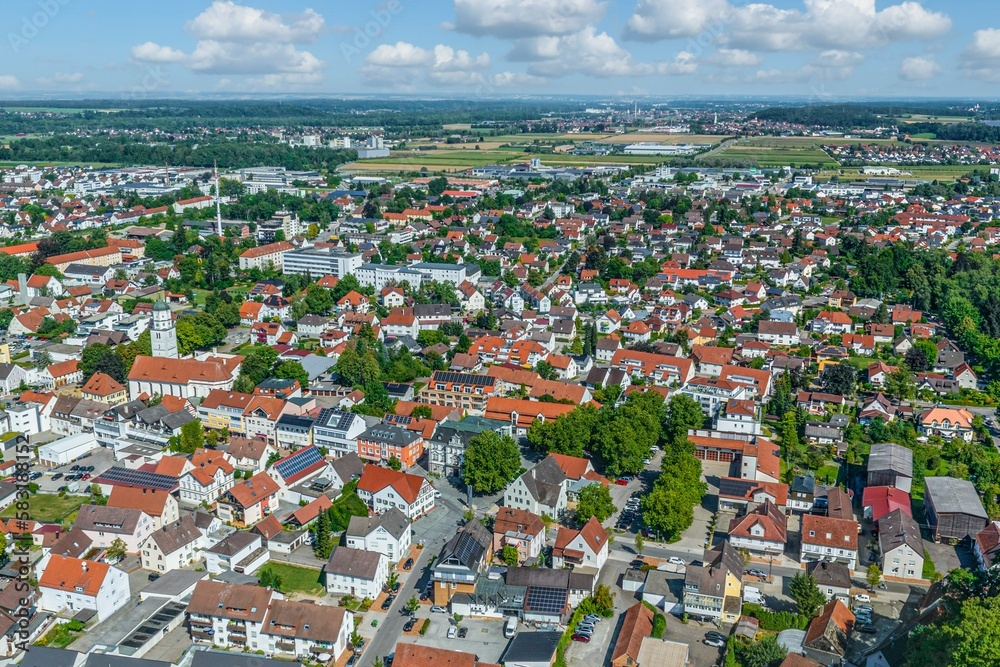 Illertissen in der Region Donau-Iller im Luftbild