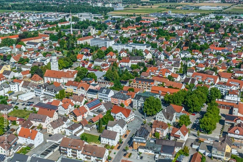 Ausblick auf Illertissen in der Region Donau-Iller