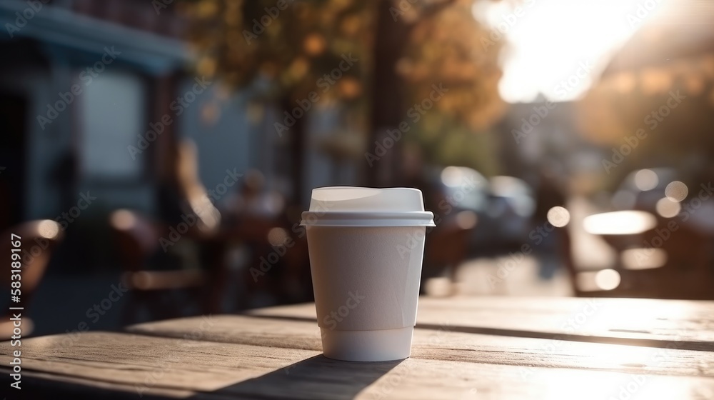 Paper cup of coffee Stock Illustration | Adobe Stock