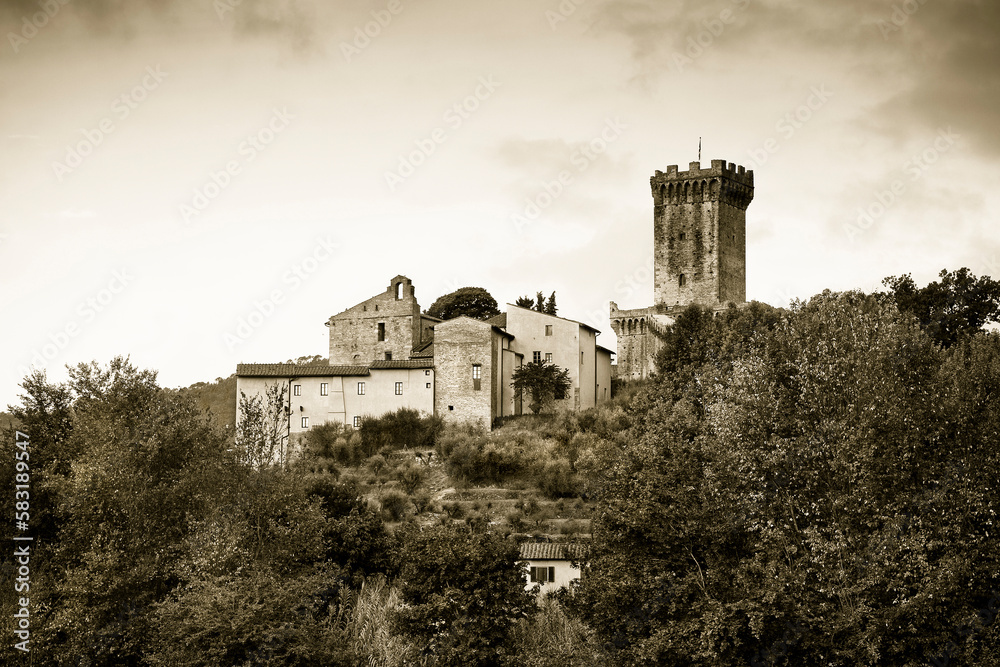 Medieval citadel of Vicopisano (Italy-Tuscany-Pisa)