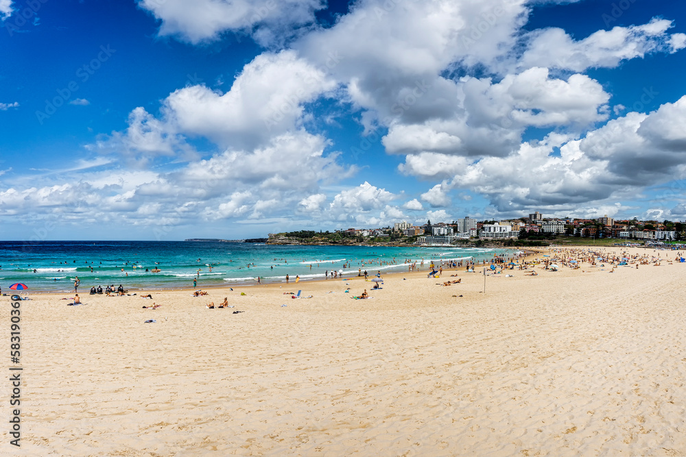 landscape of Bondi Beach in Sydney, Australia