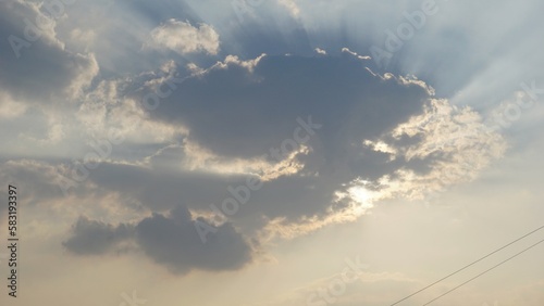 Beautiful sky background with cloud formation