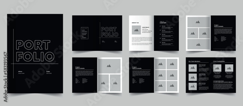 Minimal Design Portfolio Template, brand guidelines layout