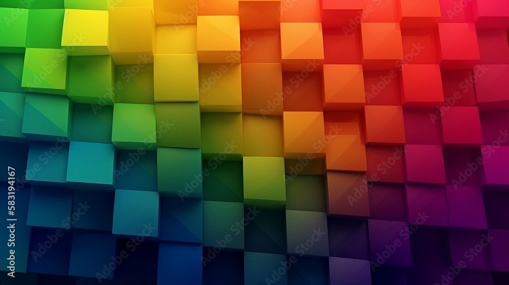 Abstract cube colorful background Abstract cube colorful background