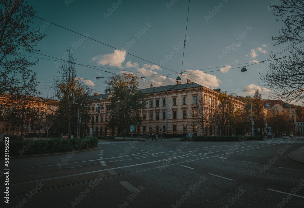 Fototapeta premium Street in the evening