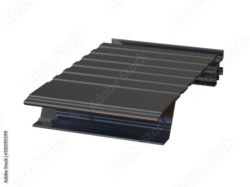 Aluminum Extruded Floor Planking MOD: AL-015ap 3D Rendering