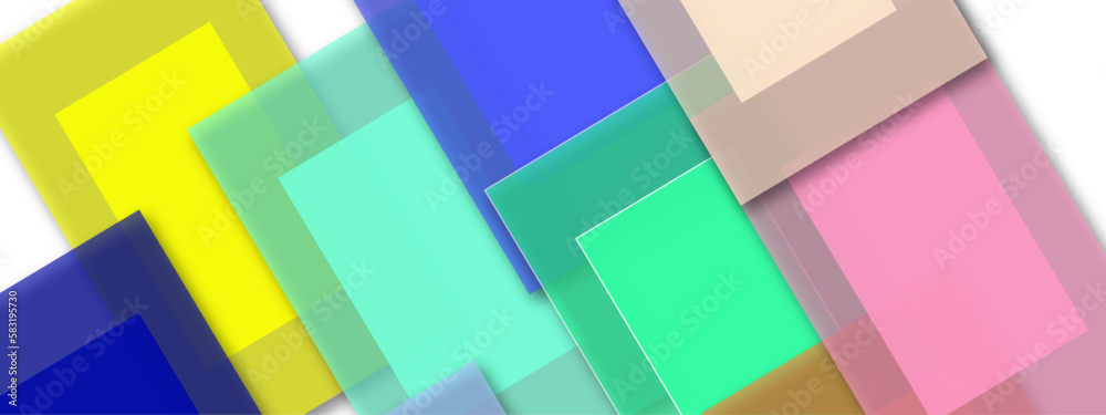 Abstract circles and squares colorful shape on gradient background Abstract circles and squares colorful shape on gradient background