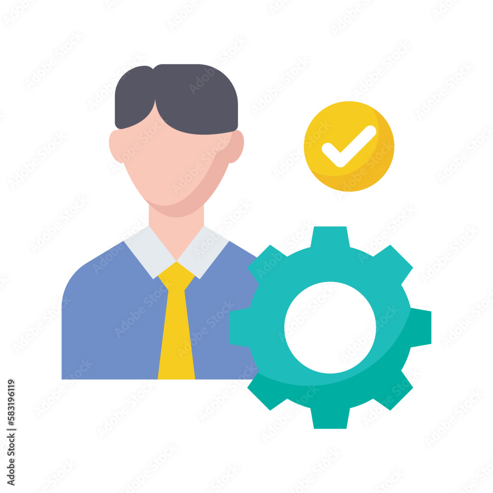 Expert user vector flat Icon Design illustration. SEO Development And Marketing Symbol on White background EPS 10 File Expert user vector flat Icon Design illustration. SEO Development And Marketing Symbol on White background EPS 10 File