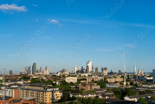 Scenic shot of the city skyline in London during daytime