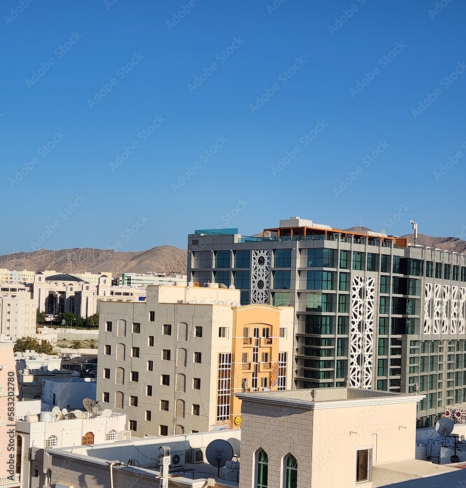 houses in the Muscat city, Oman