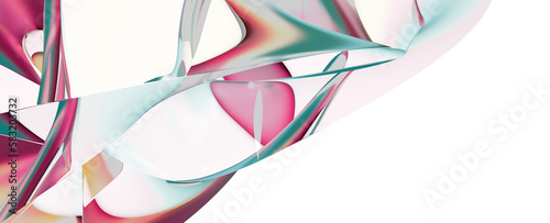 blue and pink cromo background