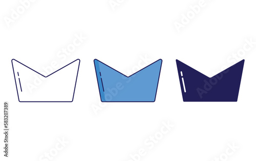 Concave Geometry Shape vector icon