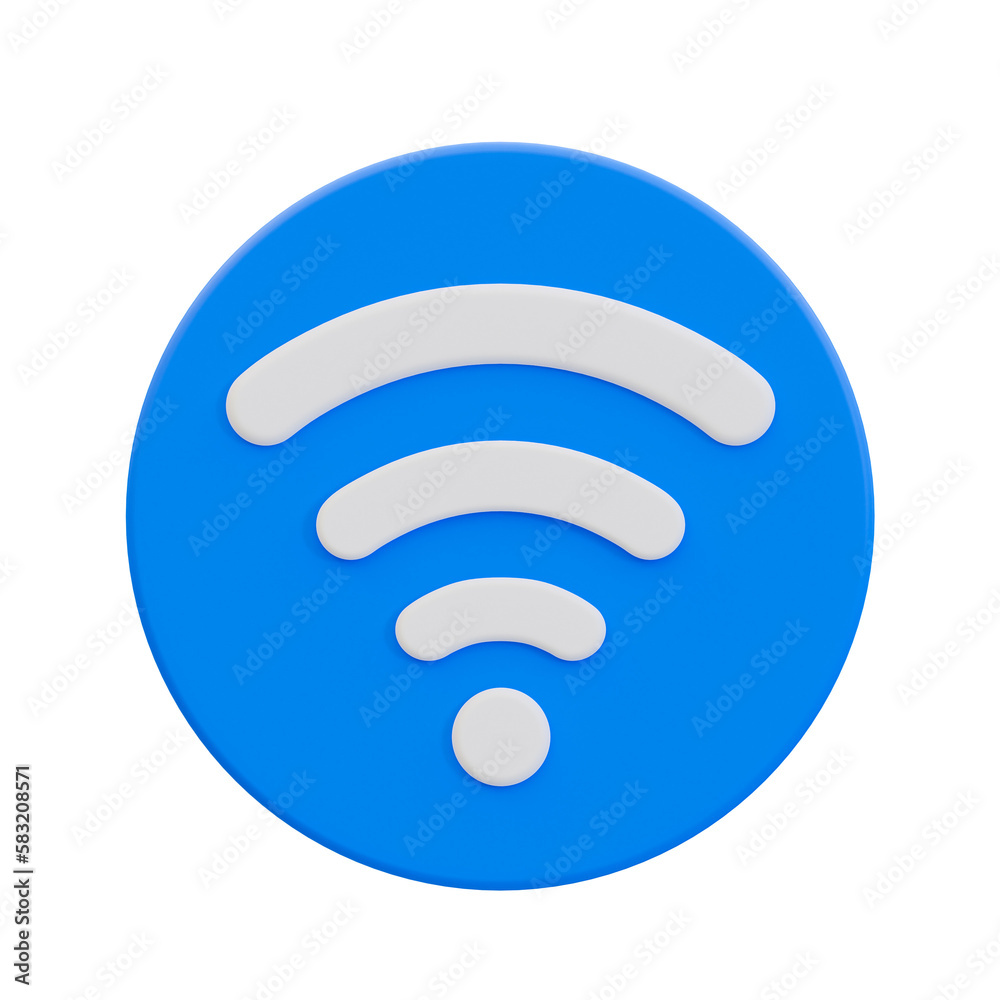 3d Wi-Fi signal icon. Internet tethering. router signal. 3d rendering illustration. 3d Wi-Fi signal icon. Internet tethering. router signal. 3d rendering illustration.