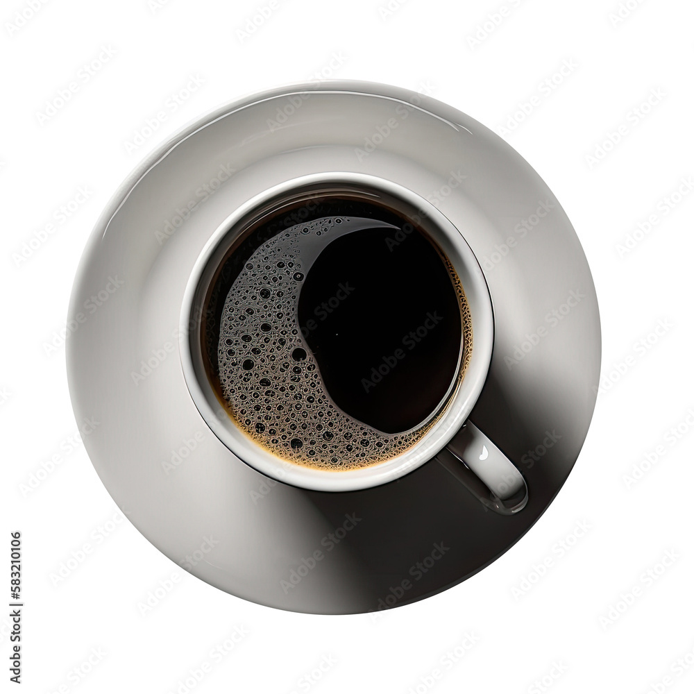 Coffee Cup Isolated. Illustration AI Generative