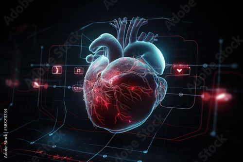 Science and Technology graphic of a heart