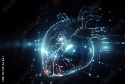 Science and Technology graphic of a heart
