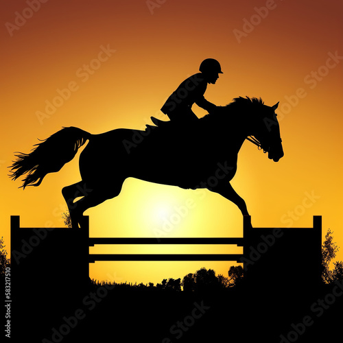 horse  silhouette  vector  illustration  rider  black  animal  equestrian  riding  sport  jockey  white  isolated  race  animals  stallion  jumping  horseback  sports  competition  generative ai
