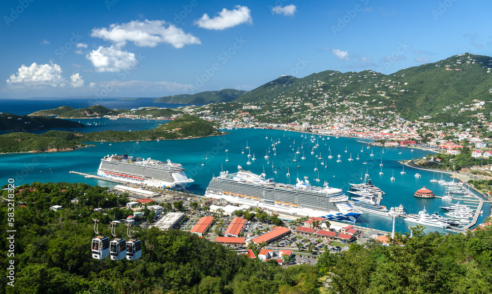 cruise ship in the caribbean