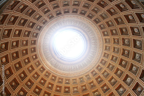beautiful indoor image of sunny dome full of architectural adornments