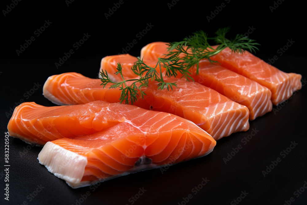 salmon, sashimi. generative ai salmon, sashimi. generative ai
