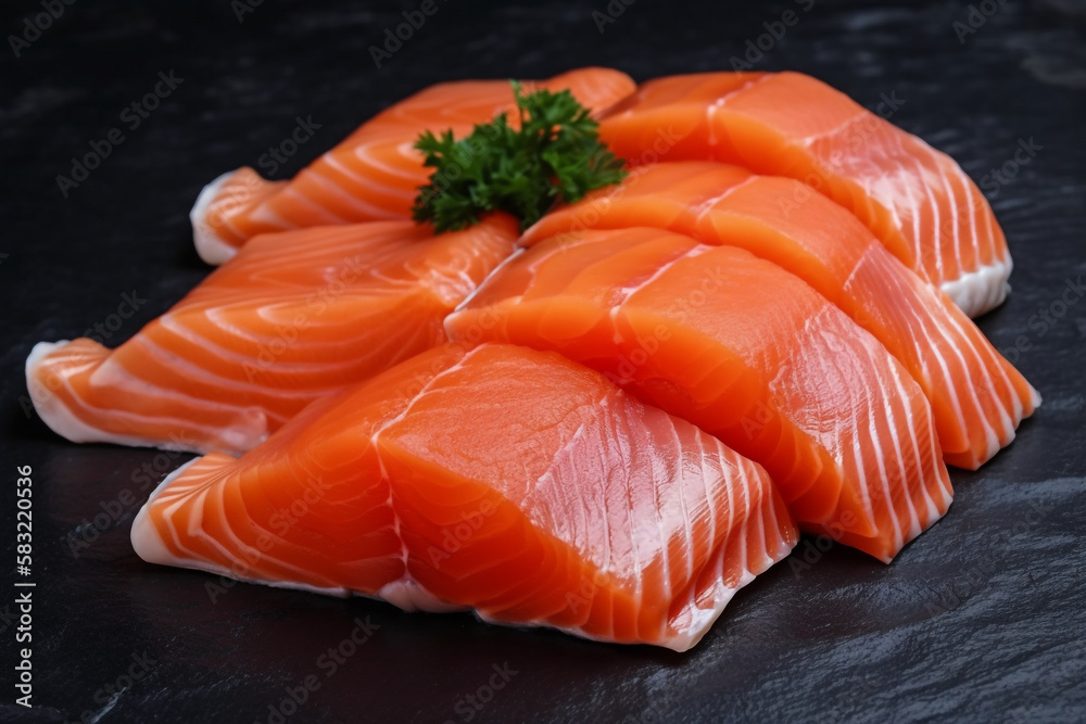 salmon, sashimi. generative ai salmon, sashimi. generative ai