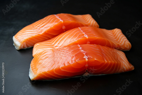 salmon, sashimi. generative ai