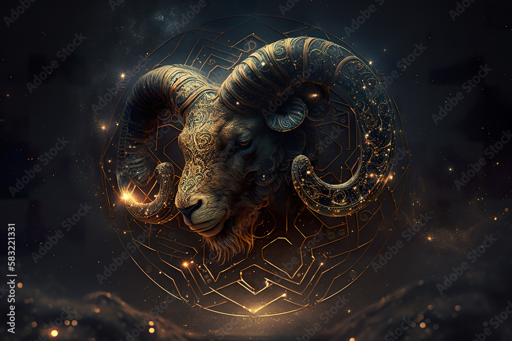 Aries zodiac sign horoscope symbol magic astrology aries in fantastic