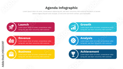 Agenda Infographic Template 