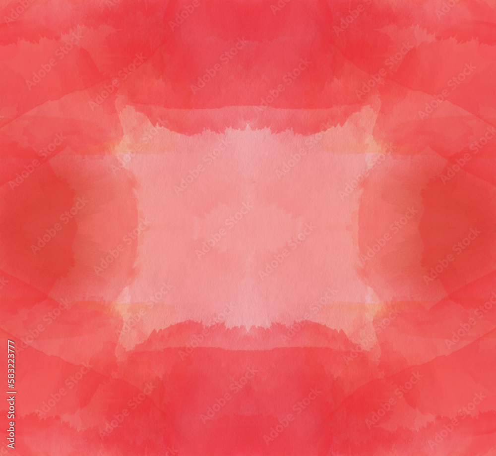 Red and Pink Abstract watercolor texture background. The color splashing on the paper.
