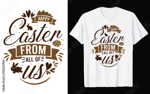 Easter Day T-shirt Design Vector Graphics. Easter typography t-shirt apparel  spring holiday. Easter Funny Quotes t-shirt for kid   s men  women. Poster  and gift.
