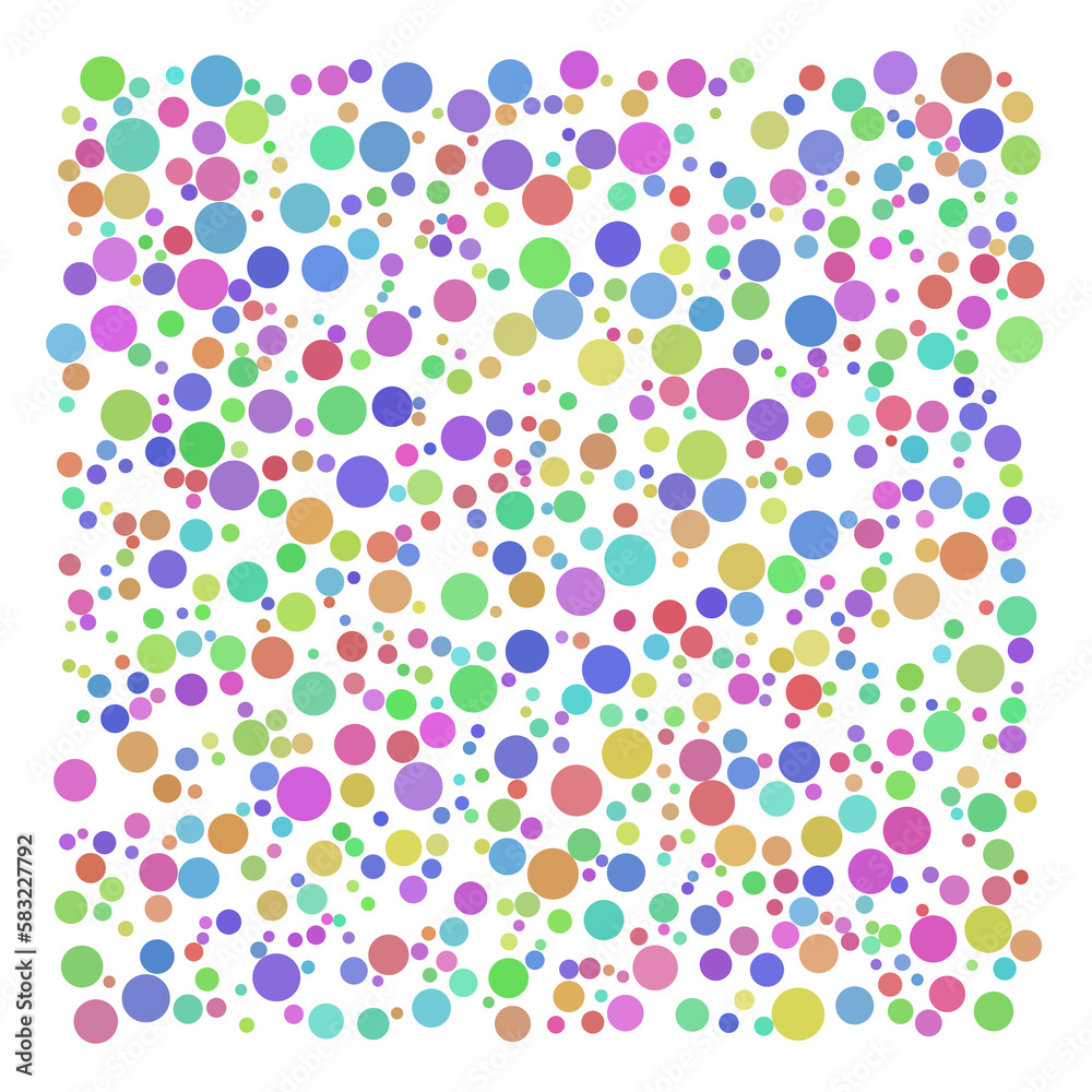 Colorful random point, bubble background.	